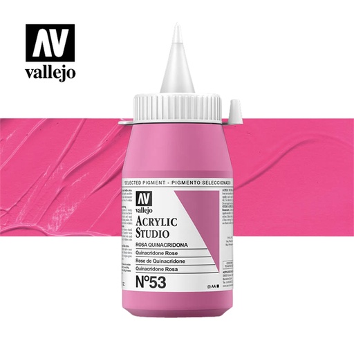 [1407340] Acrylverf Acrylicos Vallejo 500ml  Quinacridone rose