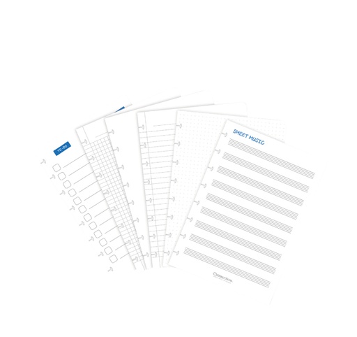 [1421057] Set d'extension Correctbook A5 mix 5 feuilles