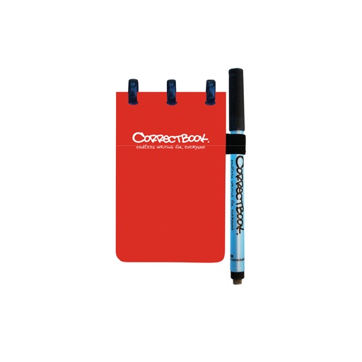 [1421063] Notitieboek Correctbook A7 blanco 40blz horizon red