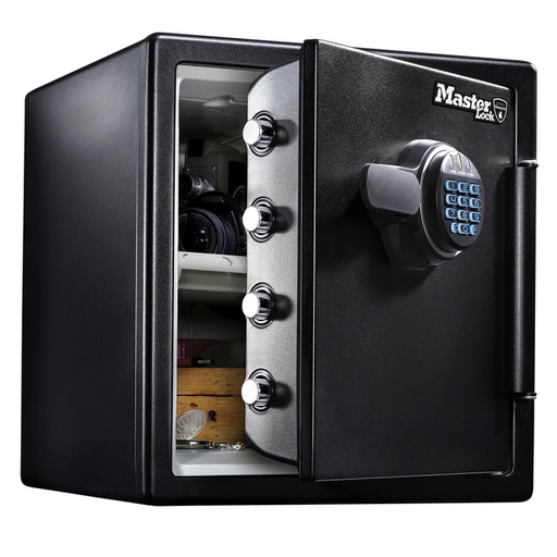 [1420010] Coffre-fort Master Lock ignifuge et étanche serrure combinaison électronique XL noir