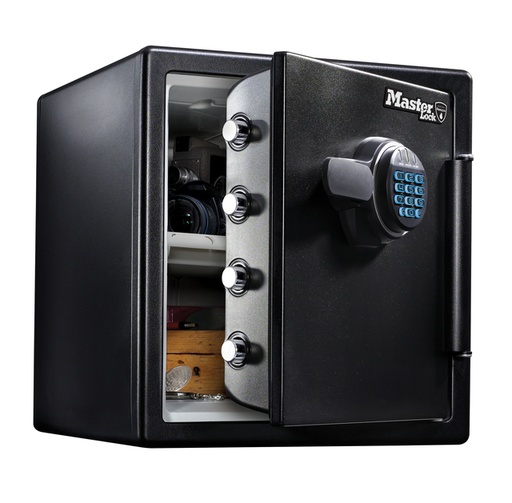 [1420010] Kluis MasterLock brandvrij en waterdicht electronisch combi-slot XL zwart ZA43