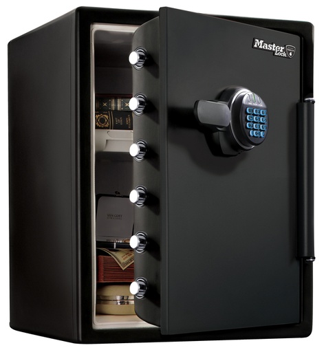 [1420012] Coffre-fort Master Lock ignifuge et étanche serrure combinaison électronique XXL noir