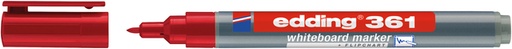 [1421100] Whiteboardmarker edding 361 rond 1mm rood