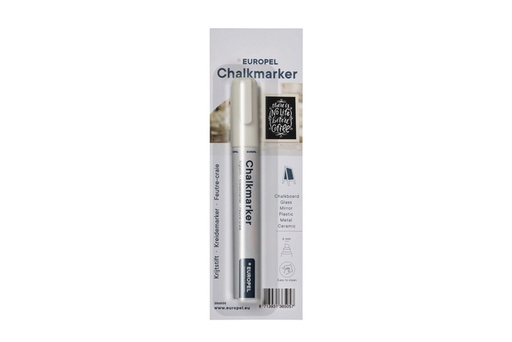 [1421203] Krijtstift Europel 6mm wit blister 1 stuk