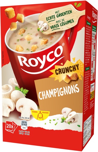 [1421083] Soep Royco crunchy champignons 20 zakjes