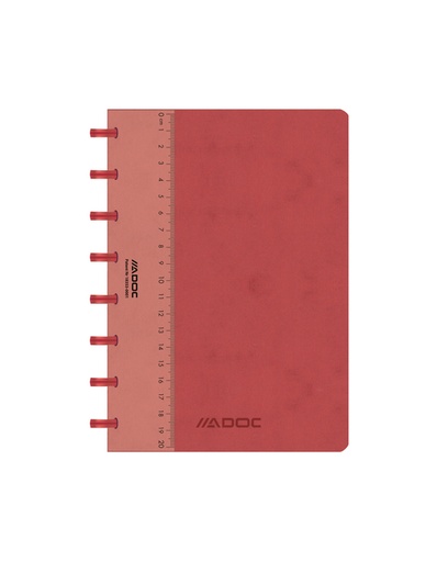 [1421121] Schrift ADOC Lin-Ex A5 ruit 144blz 90gr rood