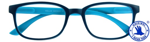 [783425] Lunettes de lecture I Need You +3.00 dpt Relax bleu-bleu clair