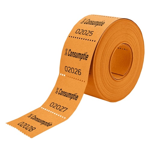 [062526] Consumptiebon Combicraft 1/2  500 stuks oranje