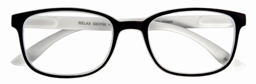 [783413] Lunettes de lecture I Need You +2.00 dpt Relax noir-blanc