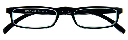 [1420867] Lunettes de lecture I Need You +1.00 dpt Half-line noir