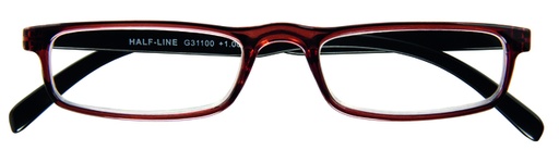 [1420979] Lunettes de lecture I Need You +1.00 dpt Half-line brun