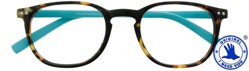 [1421037] Lunettes de lecture I Need You +1.50 dpt Junior Selection brun-turquoise