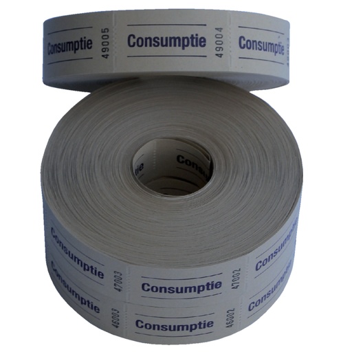 [062525] Bon de consommation CombiCraft 57x30mm double face 2x 1000 pièces jaune
