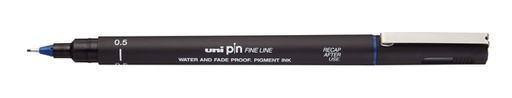 [1421112] Fineliner Uni-ball Pin 0,5mm bleu 12 pièces