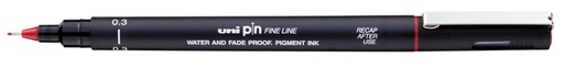[1421114] Fineliner Uni-ball Pin 0,3mm rouge
