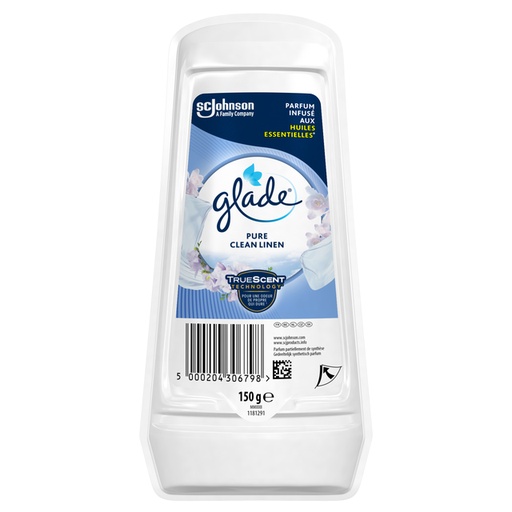 [1398810] Désodorisant Glade Gel Continu Pure Clean Linen 150g