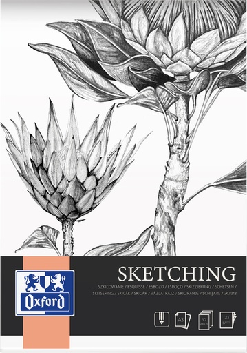 [1420543] Bloc à dessin Oxford Sketching A3 50 feuilles 120g