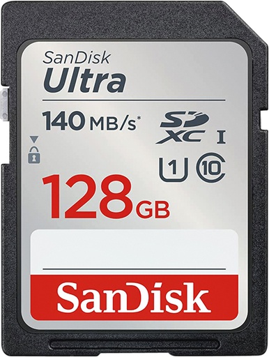 [1420374] Geheugenkaart Sandisk SDXC Ultra 128GB (140mb/s C10 UHS-I)