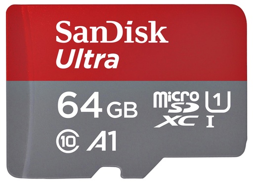 [1420375] Carte mémoire Sandisk MicroSDXC Ultra 64Go (140mb/s C10 - SDA UHS-I)