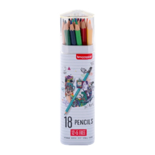 [1405016] Crayon de couleur Bruynzeel Basic 18 pièces