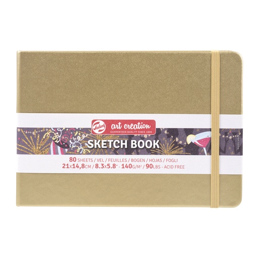 [1405984] Schetsboek Talens Art Creation 80 witte vellen 140gr 210x150mm witgoud
