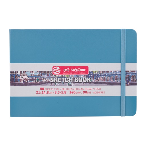 [1405988] Schetsboek Talens Art Creation 80 witte vellen 140gr 210x150mm blauw