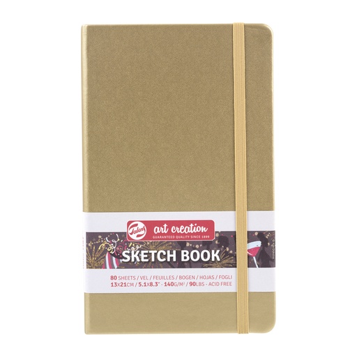 [1405990] Carnet de croquis Talens Art Creation 130x210mm 140g 80 feuilles jaune d'or