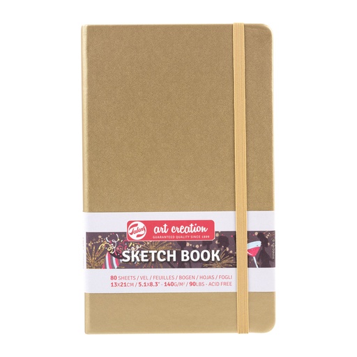 [1405990] Carnet de croquis Talens Art Creation 130x210mm 140g 80 feuilles jaune d'or