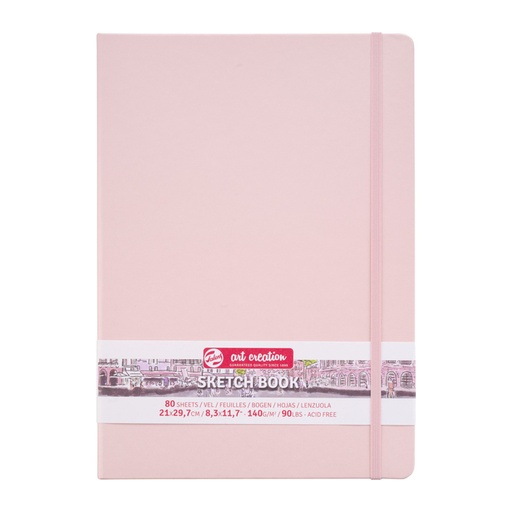 [1405991] Schetsboek Talens Art Creation 80 witte vellen 140gr 210x300mm roze