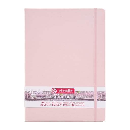 [1405991] Schetsboek Talens Art Creation 80 witte vellen 140gr 210x300mm roze