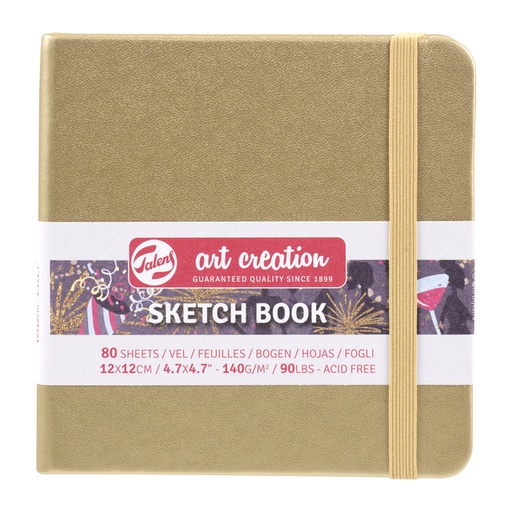 [1405993] Carnet de croquis Talens Art Creation 120x120mm 140g 80 feuilles jaune d'or