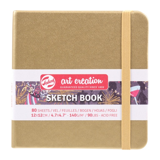 [1405993] Carnet de croquis Talens Art Creation 120x120mm 140g 80 feuilles jaune d'or