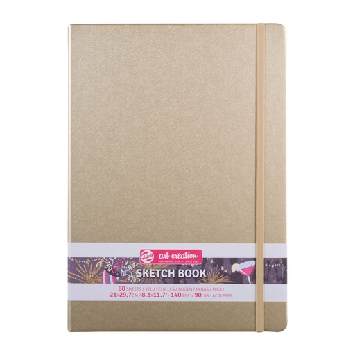 [1405995] Carnet de croquis Talens Art Creation 210x300mm 140g 80 feuilles jaune d'or