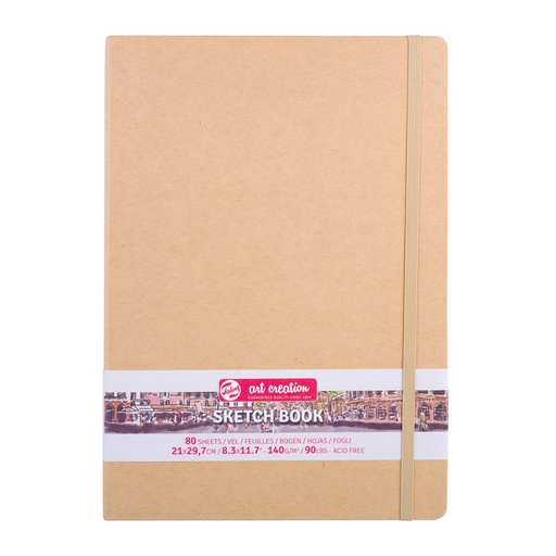 [1405996] Carnet de croquis Talens Art Creation 210x300mm 140g 80 feuilles kraft