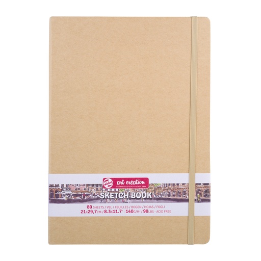 [1405996] Schetsboek Talens Art Creation 80 witte vellen 140gr 210x300mm kraft
