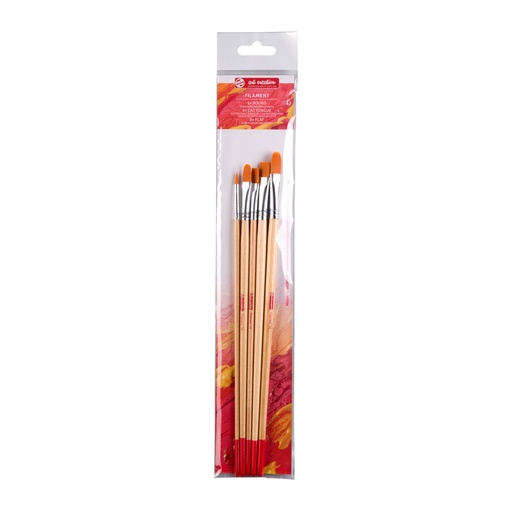 [784780] Pinceau Talens Art Creation Filament rond et plat set 5 pièces