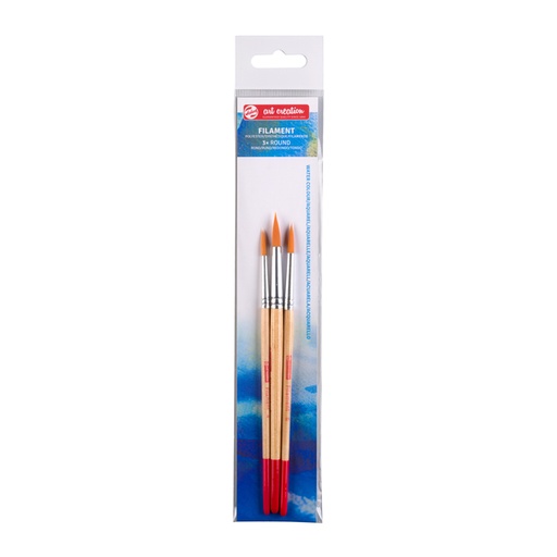 [784782] Pinceau Talens Art Creation Filament rond assorti set 3 pièces