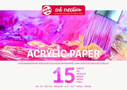[1385392] Acrylverfpapier Talens Art Creation A4 15 vel 290gr