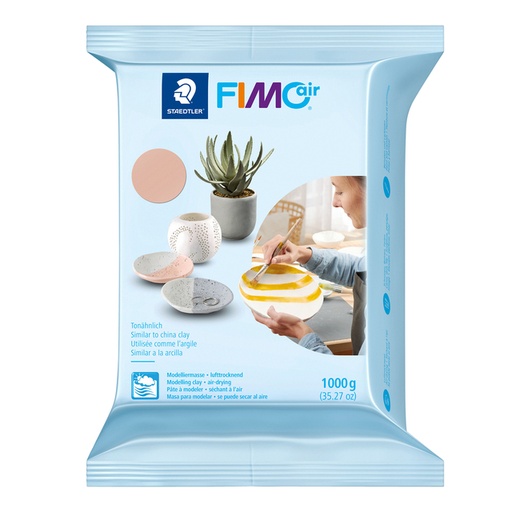 [1419365] Boetseerklei Staedtler Fimo air 8101 1000 gram lichtroze