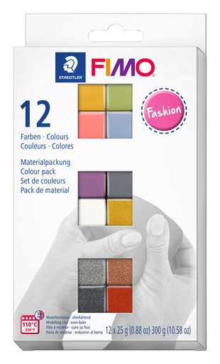 [1419379] Pâte à modeler Fimo Soft Colour Pack 12 couleurs mode