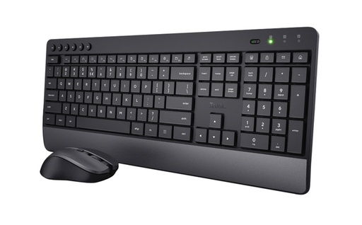 [1398951] Toetsenbord Trezo Eco Comfort + muis QWERTY zwart