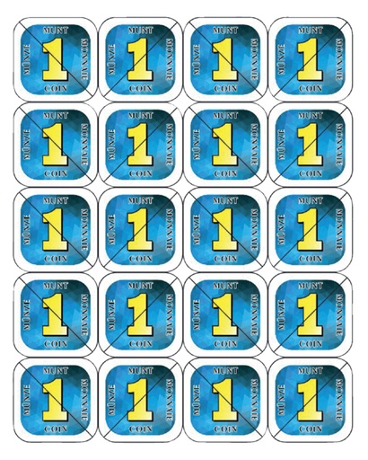 [062497] Jeton sécable CombiCraft 200 pièces bleu