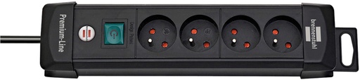 [1419407] Stekkerdoos Brennenstuhl Premium 4vdig H05VV-F 3G1.5 1.8m zwart FR/BE