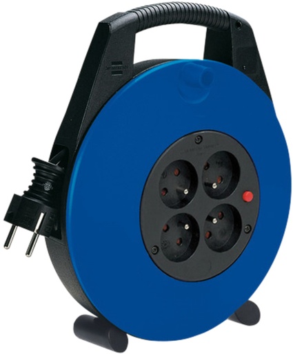 [1419414] Kabelhaspel Brennenstuhl Vario 4vdig H05VV-F 3G115 5m zw/blauw FR/BE