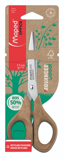 [1406878] Schaar Maped Office Advanced Wood 17cm bruin
