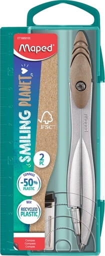 [1406881] Compas Maped Smiling Planet 2 pièces