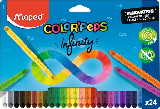 [1406891] Crayon de couleur Maped Color'Peps Infinity boîte 24 couleurs