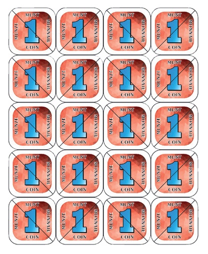 [062498] Jeton sécable CombiCraft 200 pièces rouge