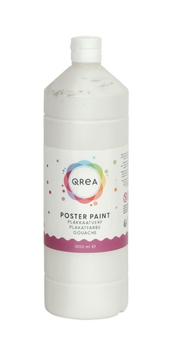 [1406700] Plakkaatverf Qrea wit 1000ml