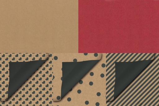 [1420233] Sachet cadeau Special Wrap kraft 12x19cm assorti 1000 pièces